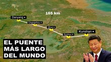 Cómo China construyó el puente más largo del mundo conectando cinco ciudades en solo tres años