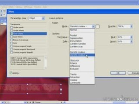 Adobe InDesign CS3 - Lueur externe sur du texte
