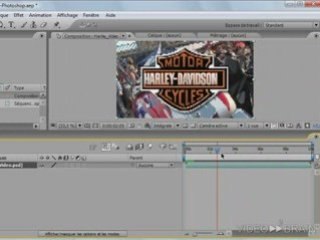 Animations et calques vidéo Photoshop dans After Effects