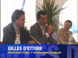 Conférence de presse de Luc Chatel au centre port