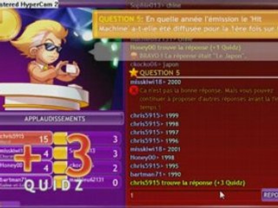 StudioQuiz, cette dernière question...