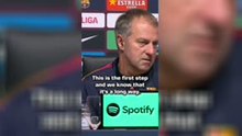 Flick wants more despite 7-goal Barcelona rout