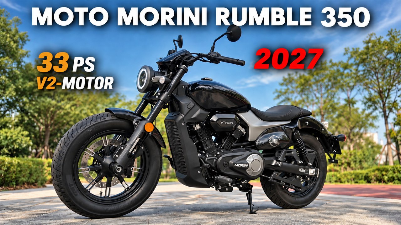 2027 Moto Morini Rumble 350: 33 PS, Riemenantrieb und entspanntes Cruisen