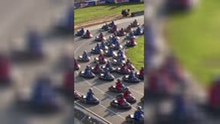 Can Verstappen overtake 100 go-karters?