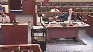 Lawyer Gives Witness The Finger