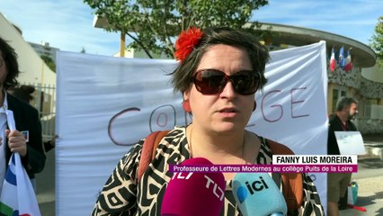 Les enseignants du coll&egrave;ge Puits de la Loire mobilis&eacute;s contre la mutation d&rsquo;une coll&egrave;gue