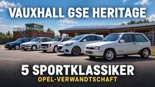 Vauxhall GSE Heritage Cars: Fünf Sportklassiker und ihre Opel-Verwandten