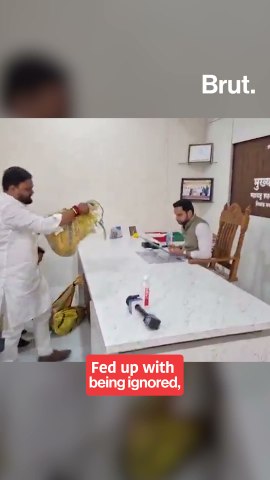Their complaints went unheard so they took the stray-dog issue to an official's room