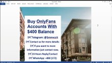 How to Bu``y OnlyFans Account with Balance: Important Safety Considerations