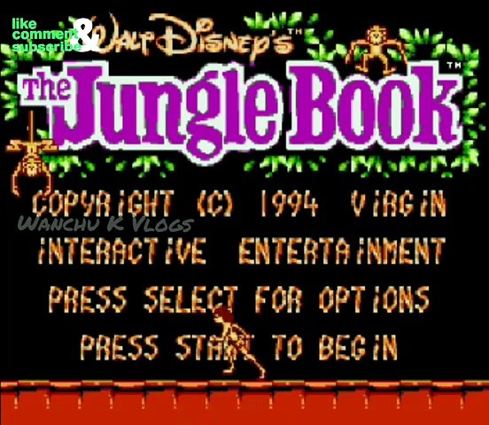 The Jungle Book NES game
