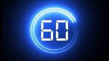 Timer 60 seconds Blue