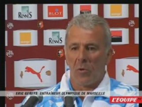 Gerets On a gaspillé 2 points Rennes - OM (4-4) Foot L1
