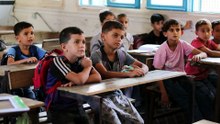 Gazan children return to in-person school after three years without education
