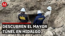 Descubren túnel huachicolero de 143 metros bajo carreteras en Hidalgo