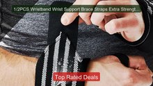 1/2PCS Wristband Wrist Support Brace Straps Extra Strength Weight ... -- Best Deal 2026 | Shop Now!