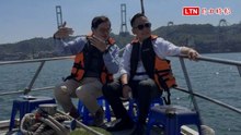 童子瑋偕童子賢遊基隆港「童子連線」 若當選盼吸引科技企業投資