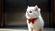 He Came With Roses for Her 😍 #CuteKitten