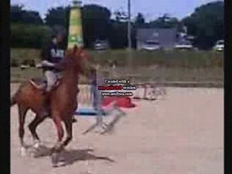 Cours de saut d'obstacle