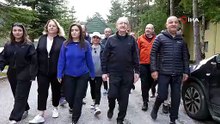 Kılıçdaroğlu, Abant Gölü çevresinde yürüyüş yaptı