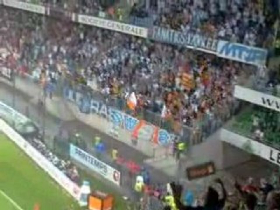 Rennes 4-4 Marseille (Joie après but de Grandin)