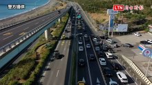 屏東連假爆旅遊狂潮 北返車潮湧現啟動調撥車道