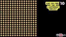 #TestYourEyes 😏 Can You Find The 5 Different Emojis? 🔍