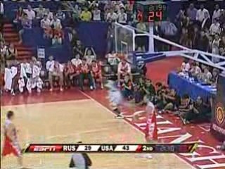 Basket ball usa 89 vs russia 68 kobe scored 19pts