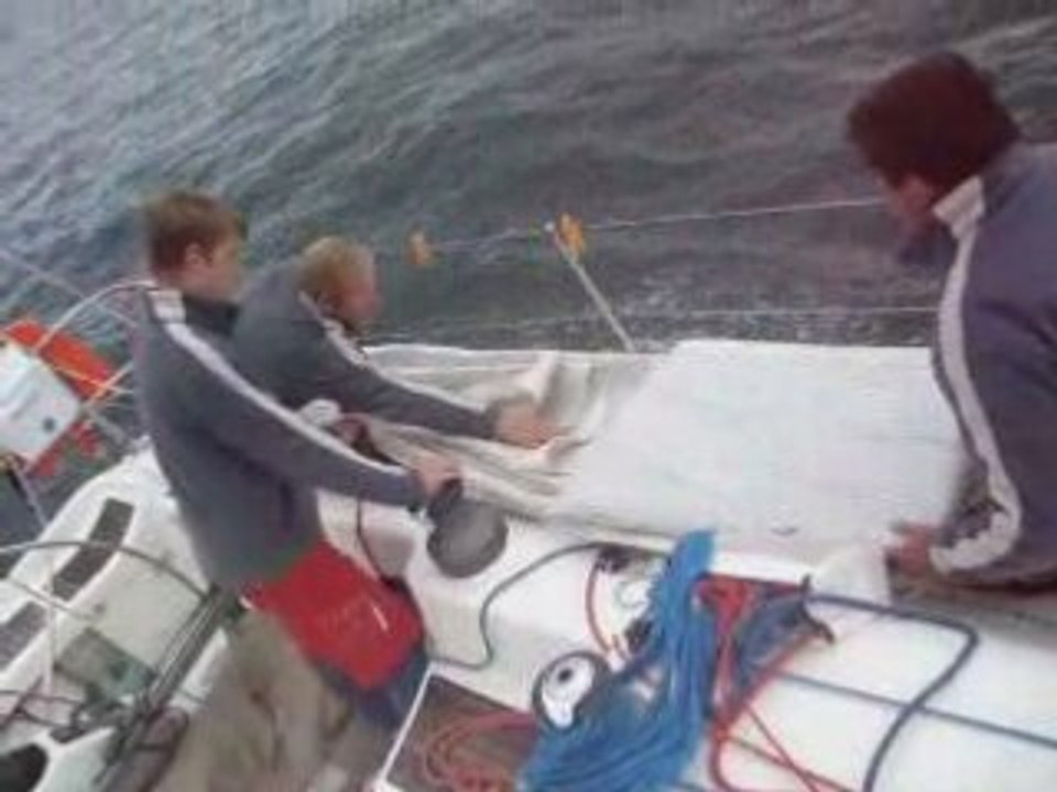 Transat pliage des voiles