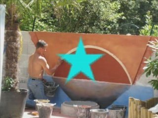 Fabrication d'une piscine par l'entreprise Dupas