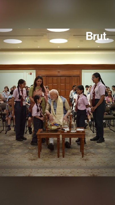 Modi's viral moments with kids