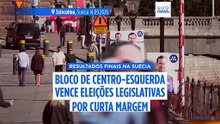 Legislativas na Suécia: centro-esquerda vence direita por margem estreita