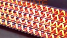 Transparent Quartz Infrared Heating Lamp 1500W High Temperature Heater for Plastic Processing