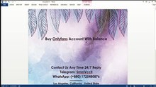 7 Premium Sources to Bu`y OnlyFans Accounts with Balance Reddit in 2027