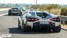 €60M Hypercar Convoy in Greece! Huayra Codalunga, Agera RST, GMA T.50, Valkyrie Spider