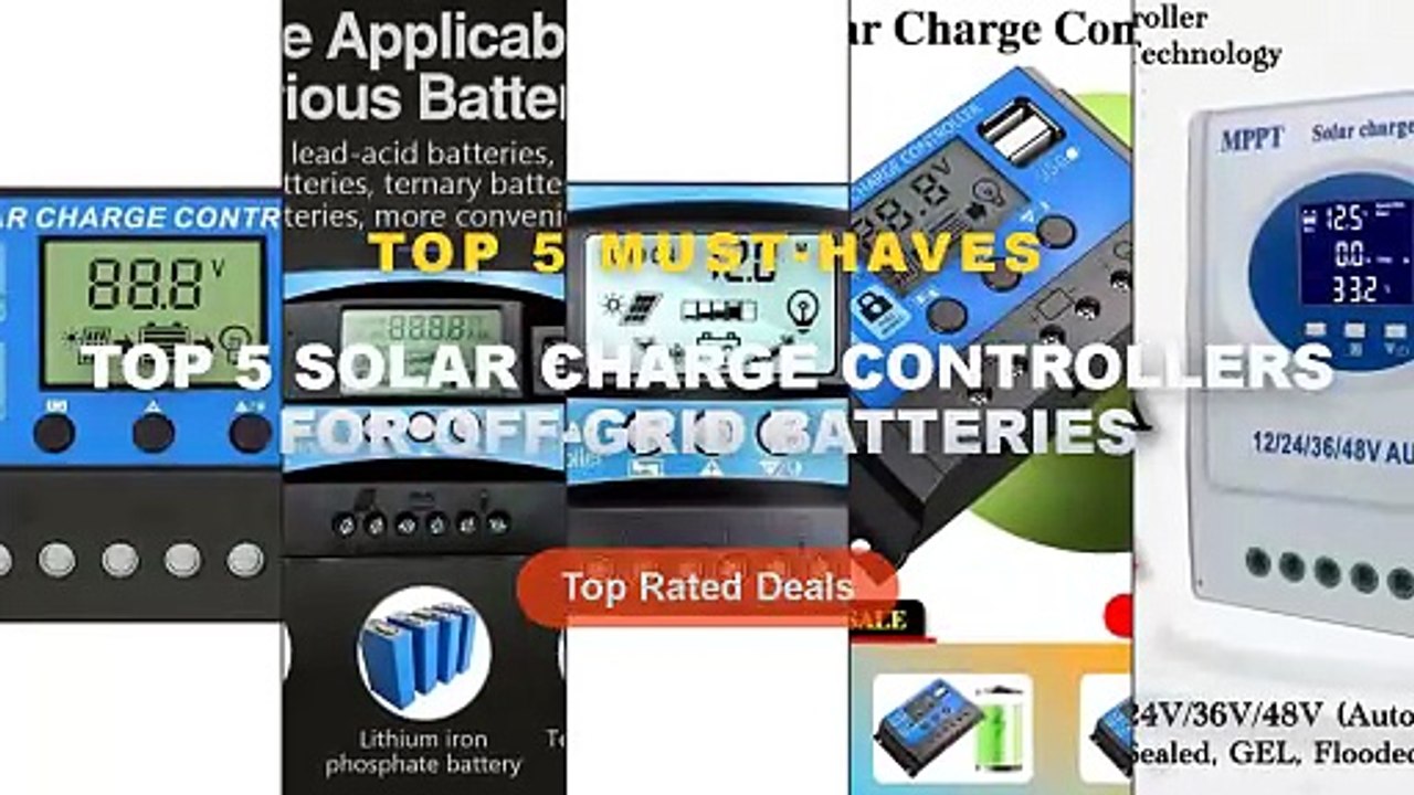Amazing Top 5 Solar Charge Controllers For Off-Grid Batteries You Need To See - 150A MPPT Solar Charge Controller 100A 6...