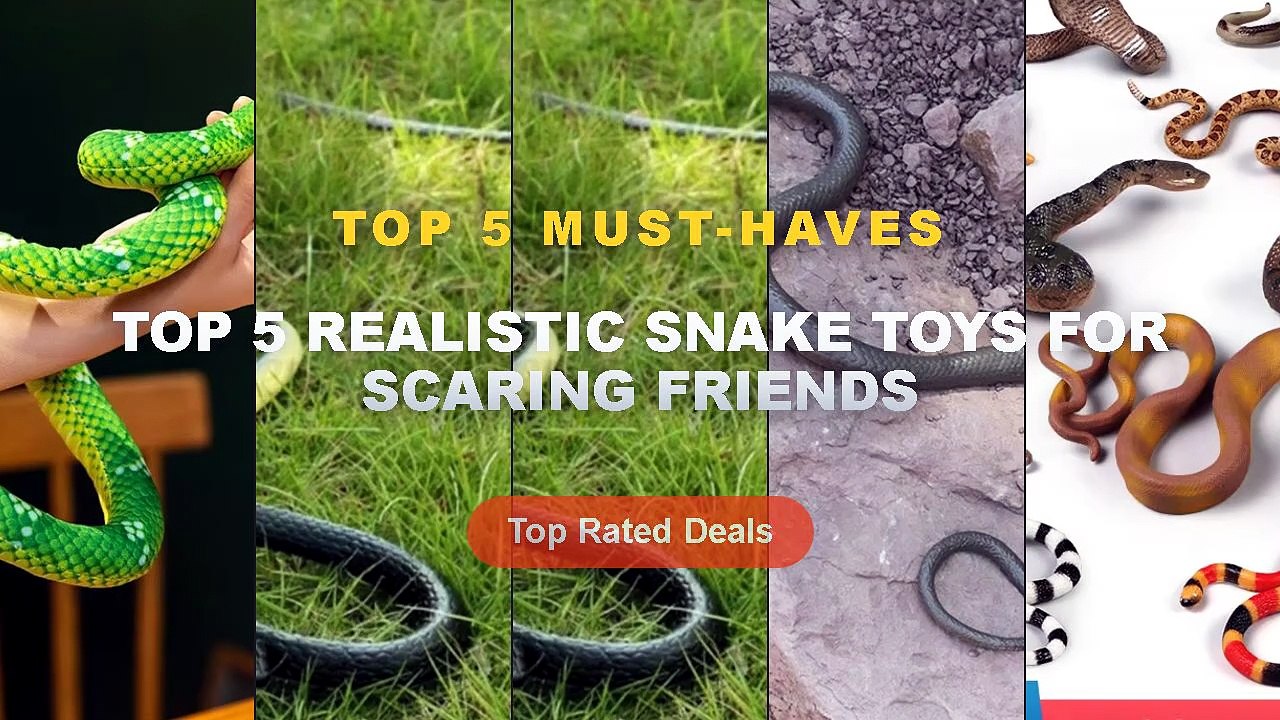 Cheap & Best Top 5 Realistic Snake Toys For Scaring Friends Unboxing ...