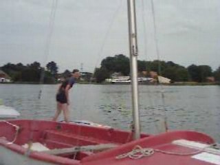 Fiona en planche à voile