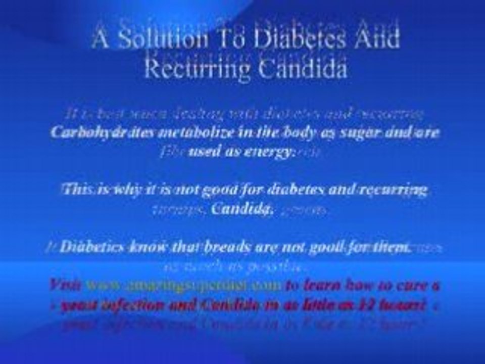A Solution To Diabetes And Recurring Candida