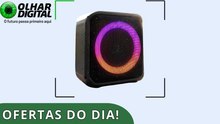 Caixa de som portátil com 64% de desconto e mais promoções imperdíveis