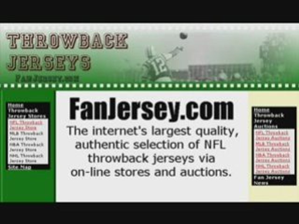 NFL Throwback Jerseys from Deacon to Blanda and More!