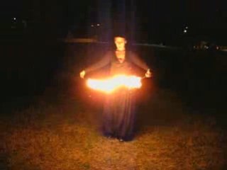 Fan se met au eventail de feu petite session corde =)