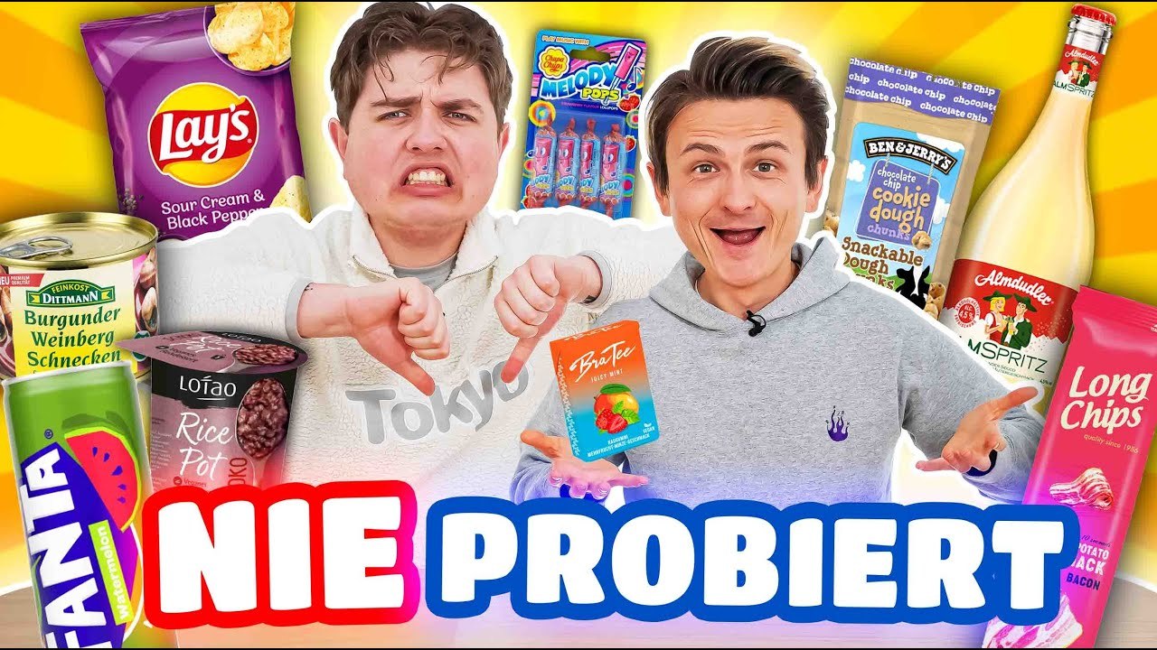 Wir probieren lebensmittel, die wir nie gegessen haben | food-challenge mit smiley