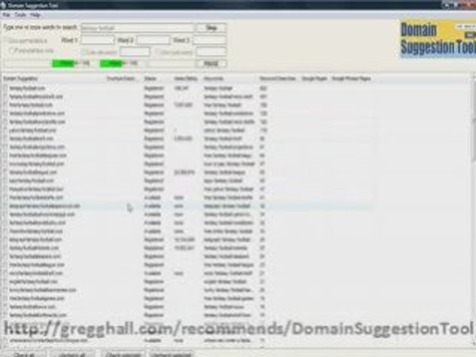Domain Suggestion Tool