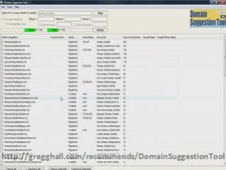 Domain Suggestion Tool