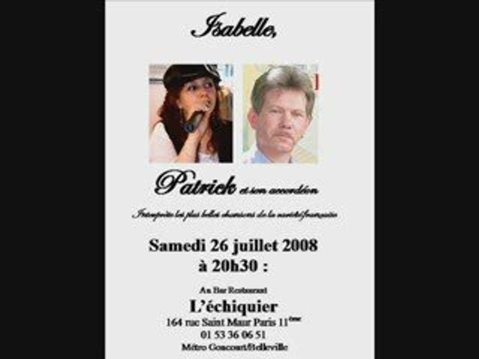 Concert au restaurant l'Echiquier