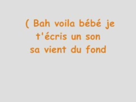 Trop belle chanson d'amour pour son chéri