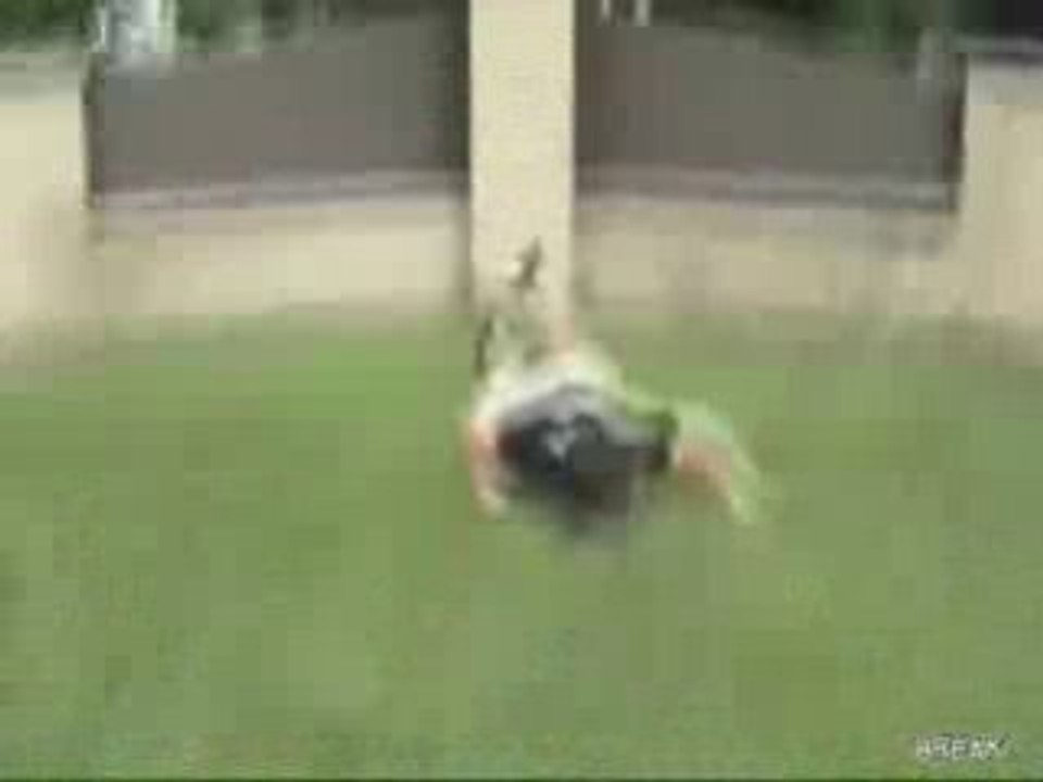Dumb Exercise Ball Stunt