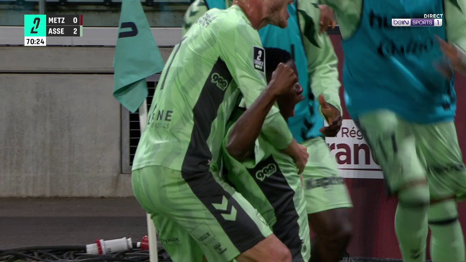 Ligue 2 : Boakye double la mise dans la foulée pour les Verts !