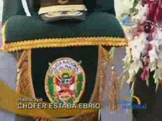 CHOFER ESTABA EBRIO   - HUANCAYO