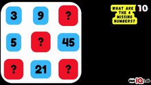 #OnlyGeniuses ✋️😎 What Are The 4 Missing Numbers? 🤔